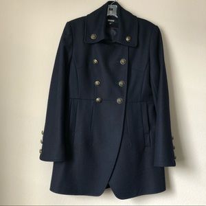 Dark blue DKNY military peacoat